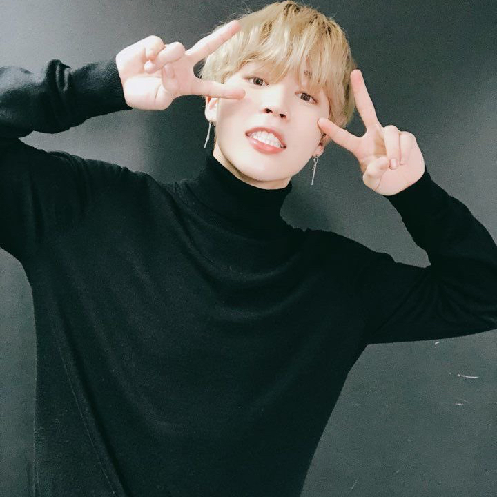 Recent activity shot of Jimin (BTS)