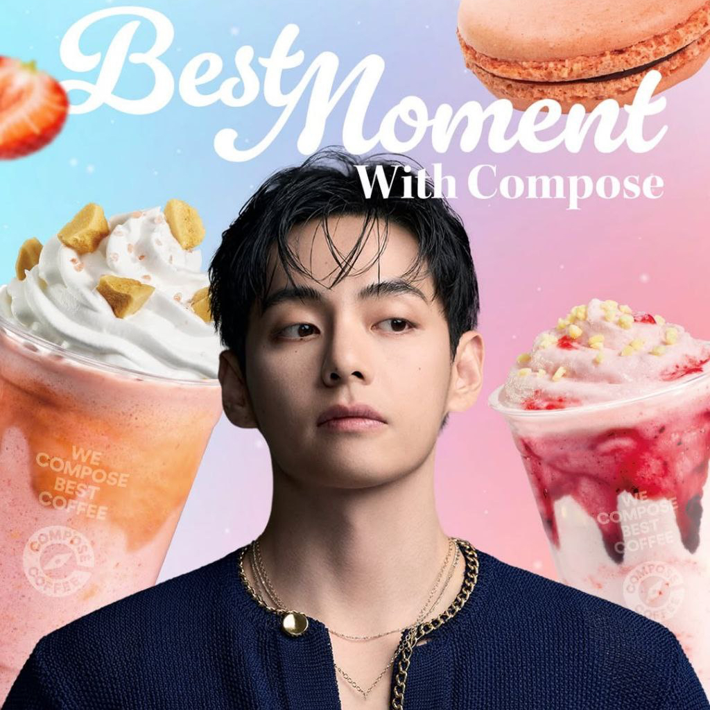 A moment captured by V (BTS)'s fan