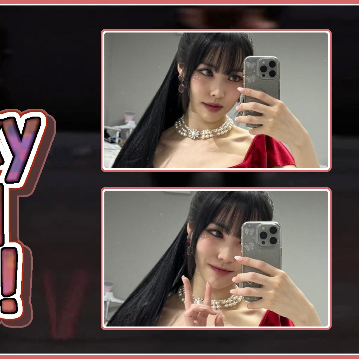 A moment captured by Yuju (GFRIEND)'s fan