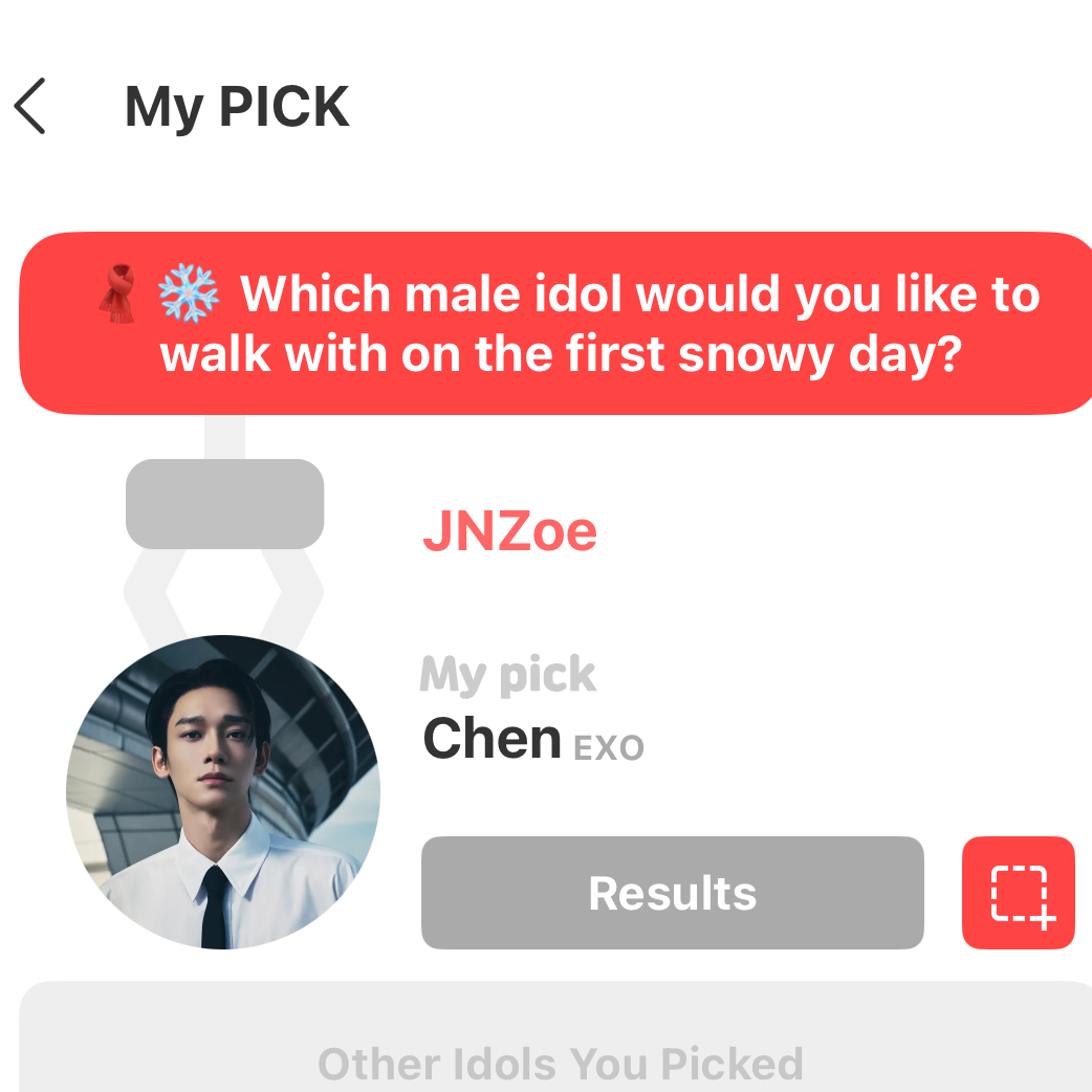 Recent activity shot of Chen (EXO)