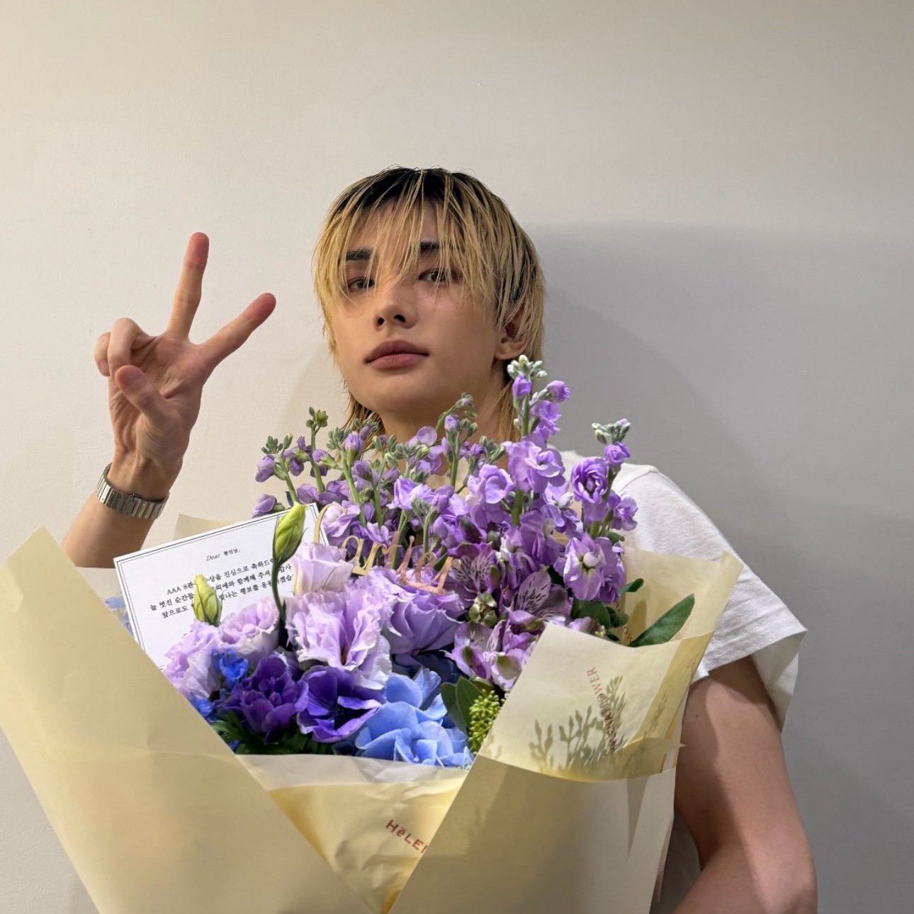 Latest photo of Hyunjin (Stray Kids)