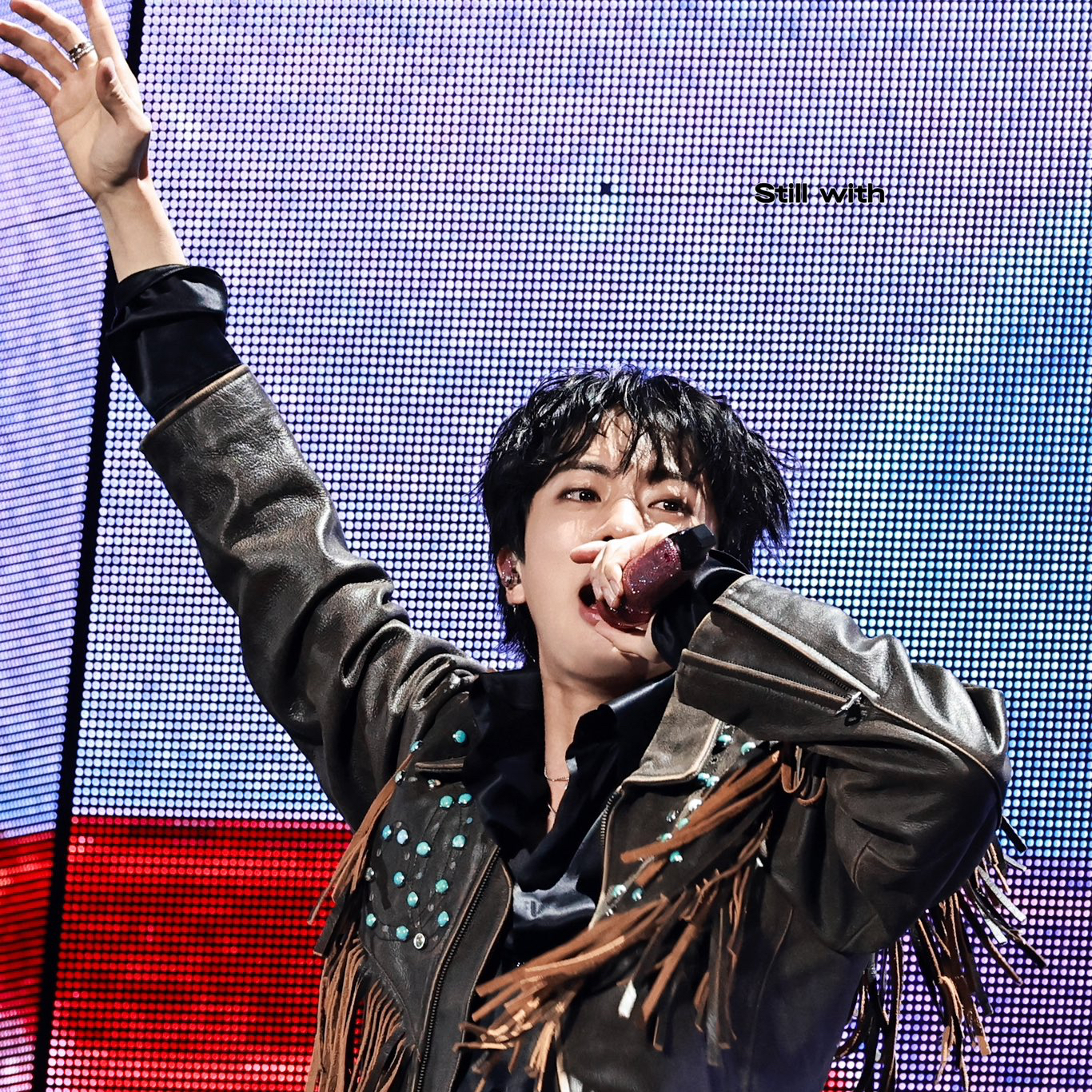 A moment captured by Jin (BTS)'s fan