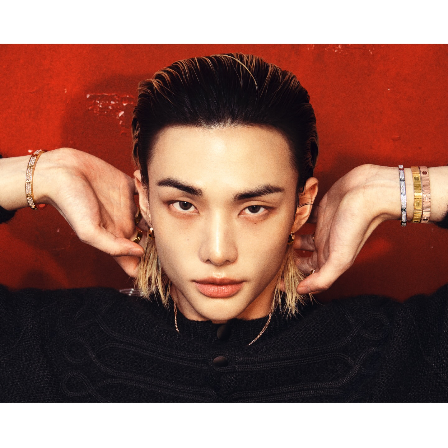 A moment captured by Hyunjin (Stray Kids)'s fan