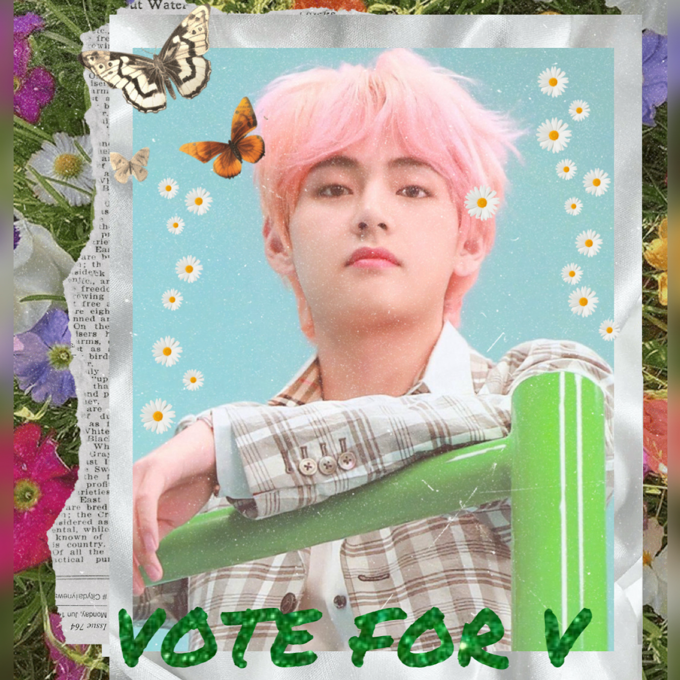 A moment captured by V (BTS)'s fan