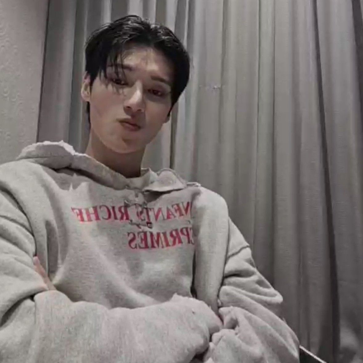 Recent activity shot of Wooyoung (ATEEZ)