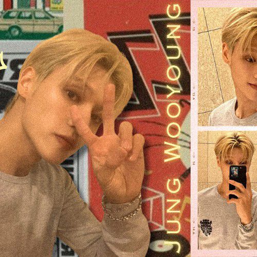Recent activity shot of Wooyoung (ATEEZ)