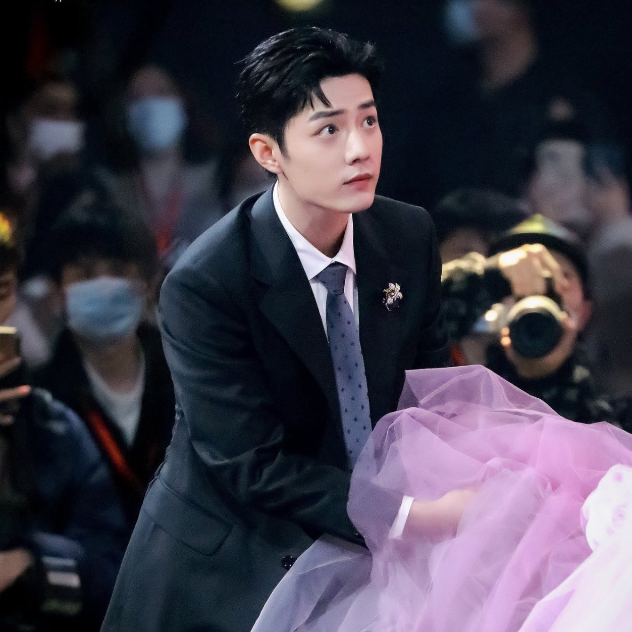 A moment captured by Xiao Zhan's fan