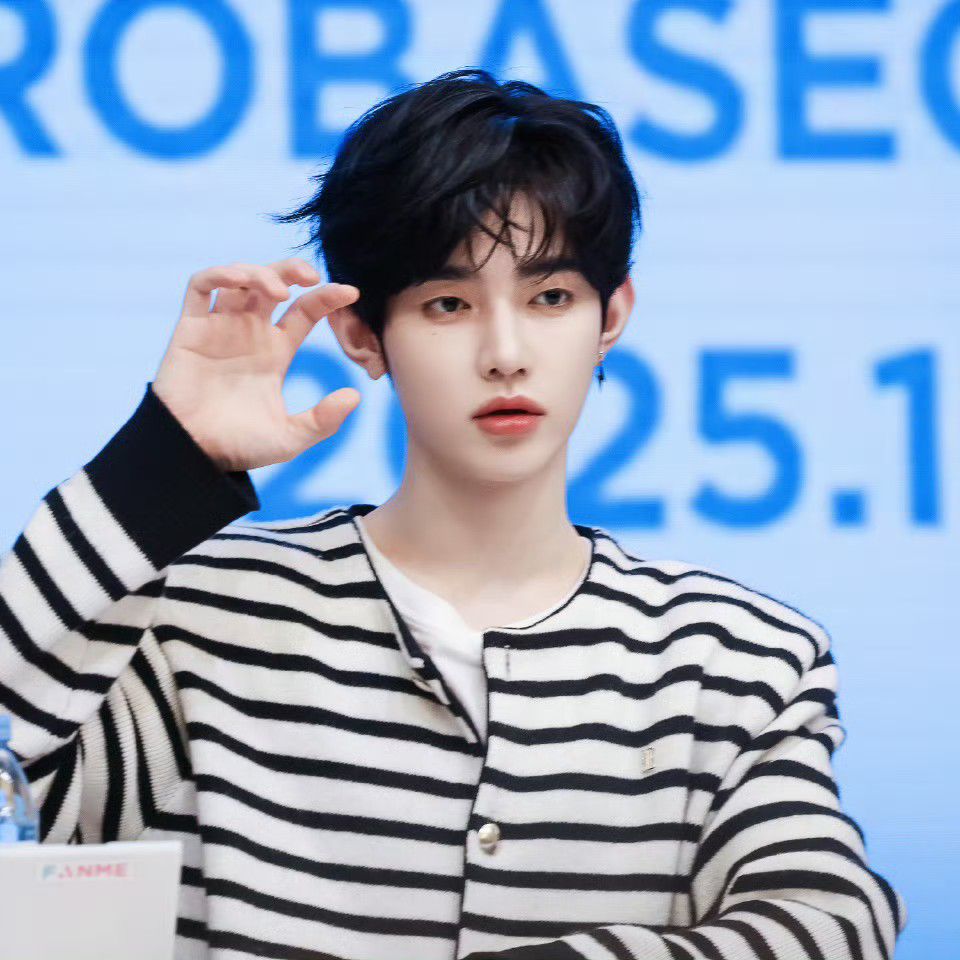 Recent activity shot of Zhang Hao (ZEROBASEONE)