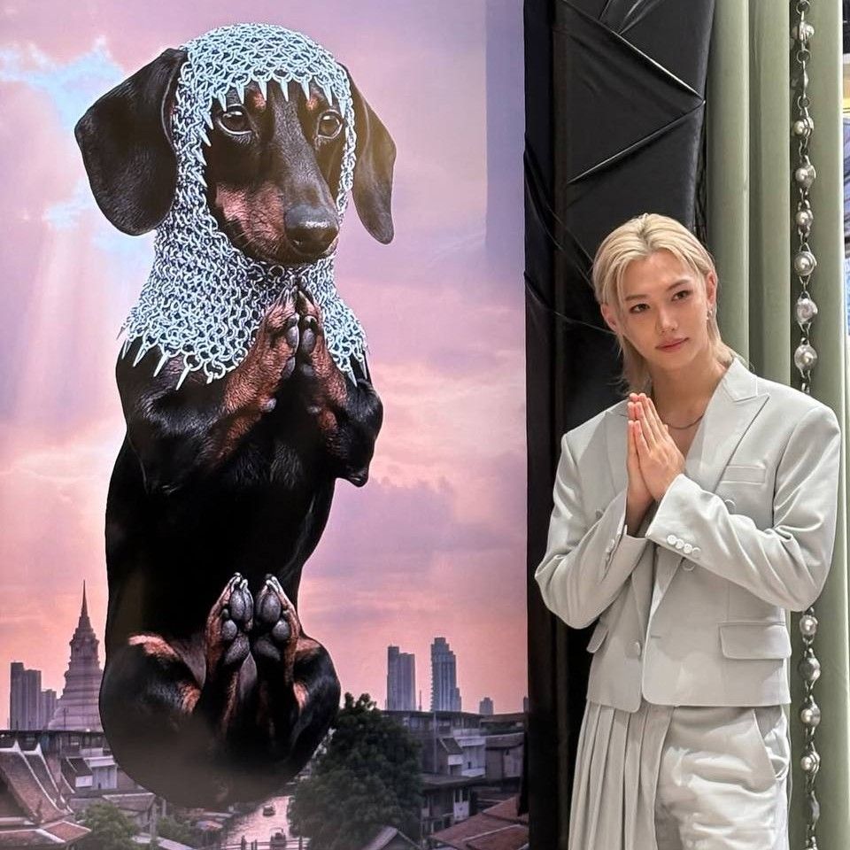 Recent activity shot of Felix (Stray Kids)