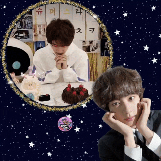 Foto aktivitas terbaru Jin (BTS)