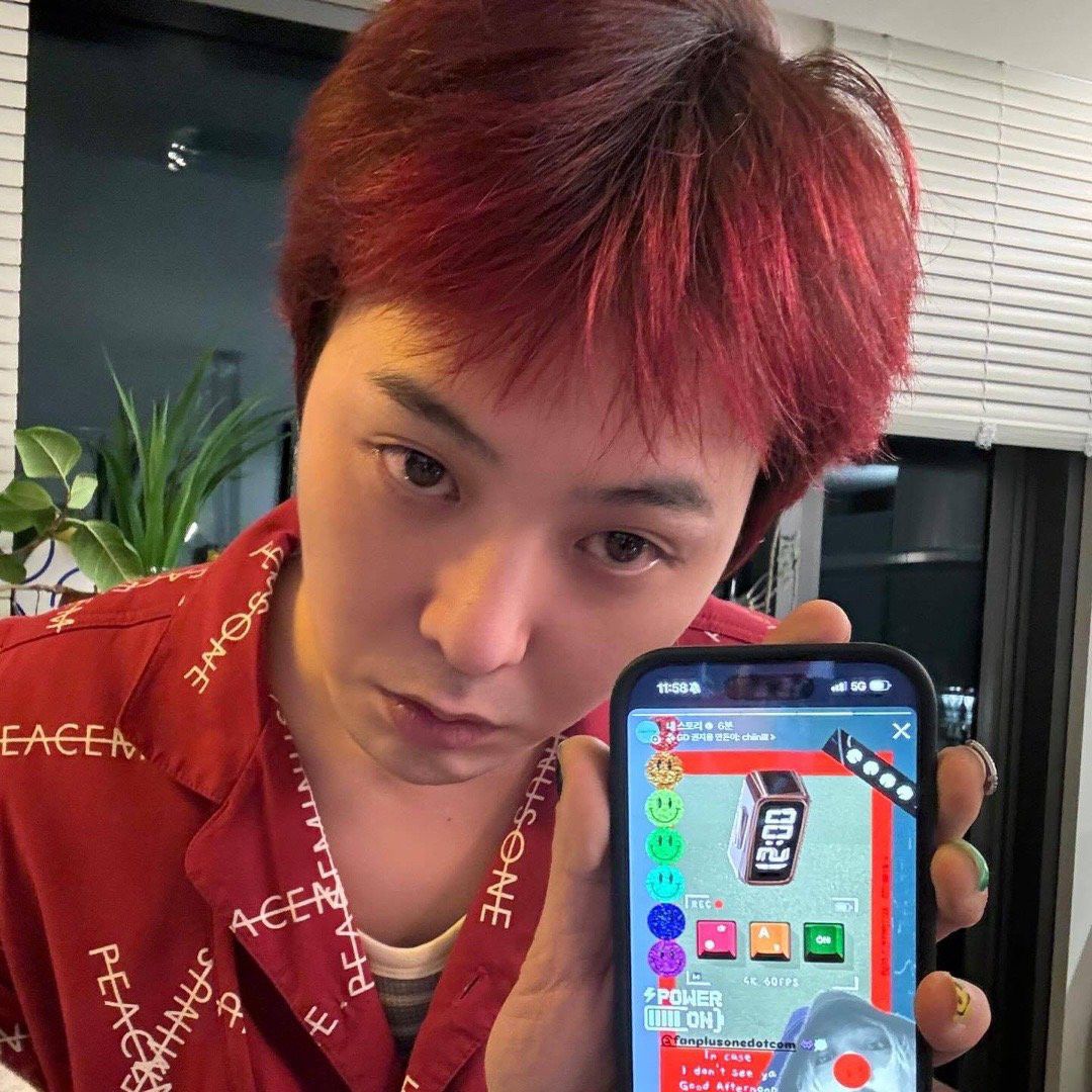 G-DRAGON (BIGBANG)の舞台裏ショット