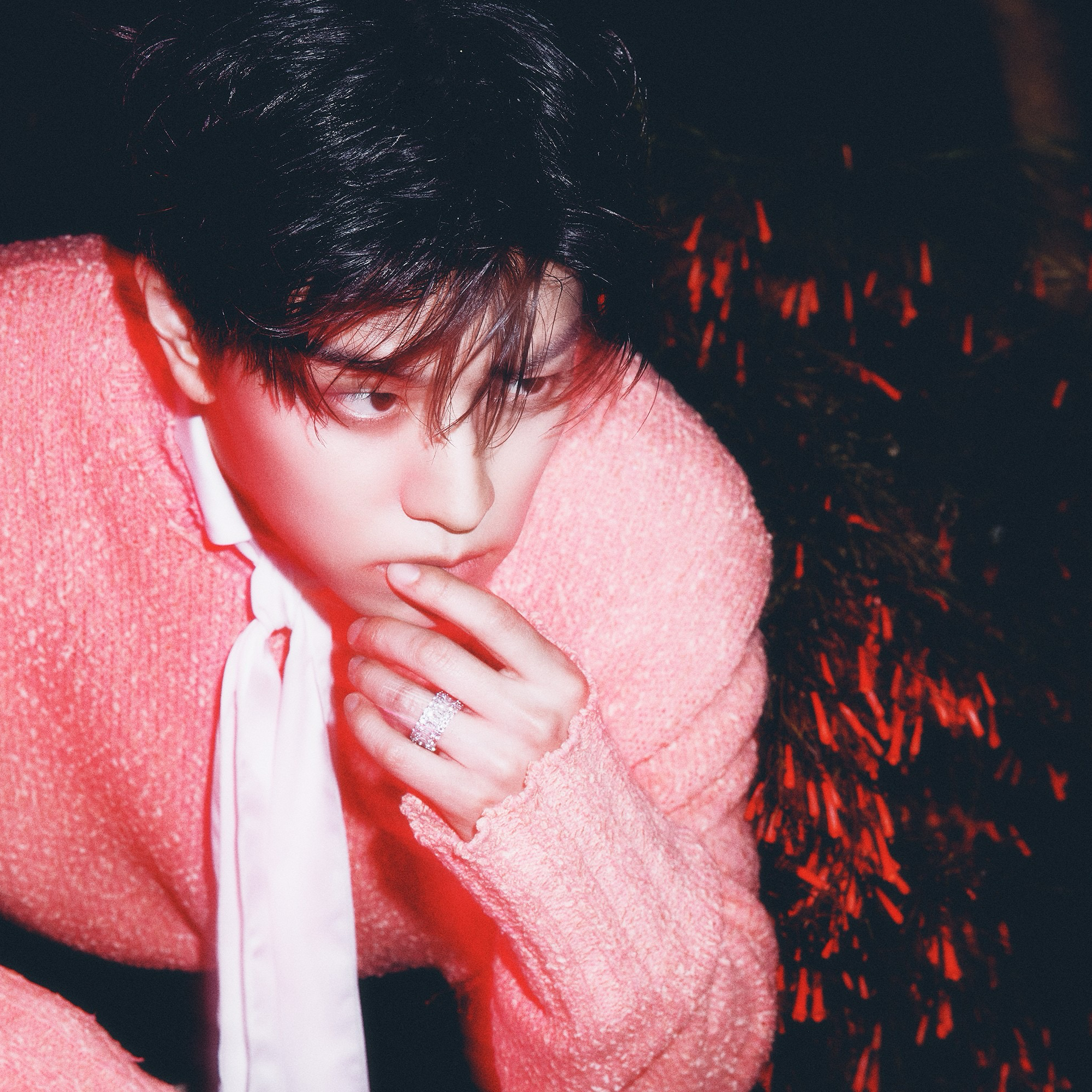 A moment captured by Stray Kids's fan