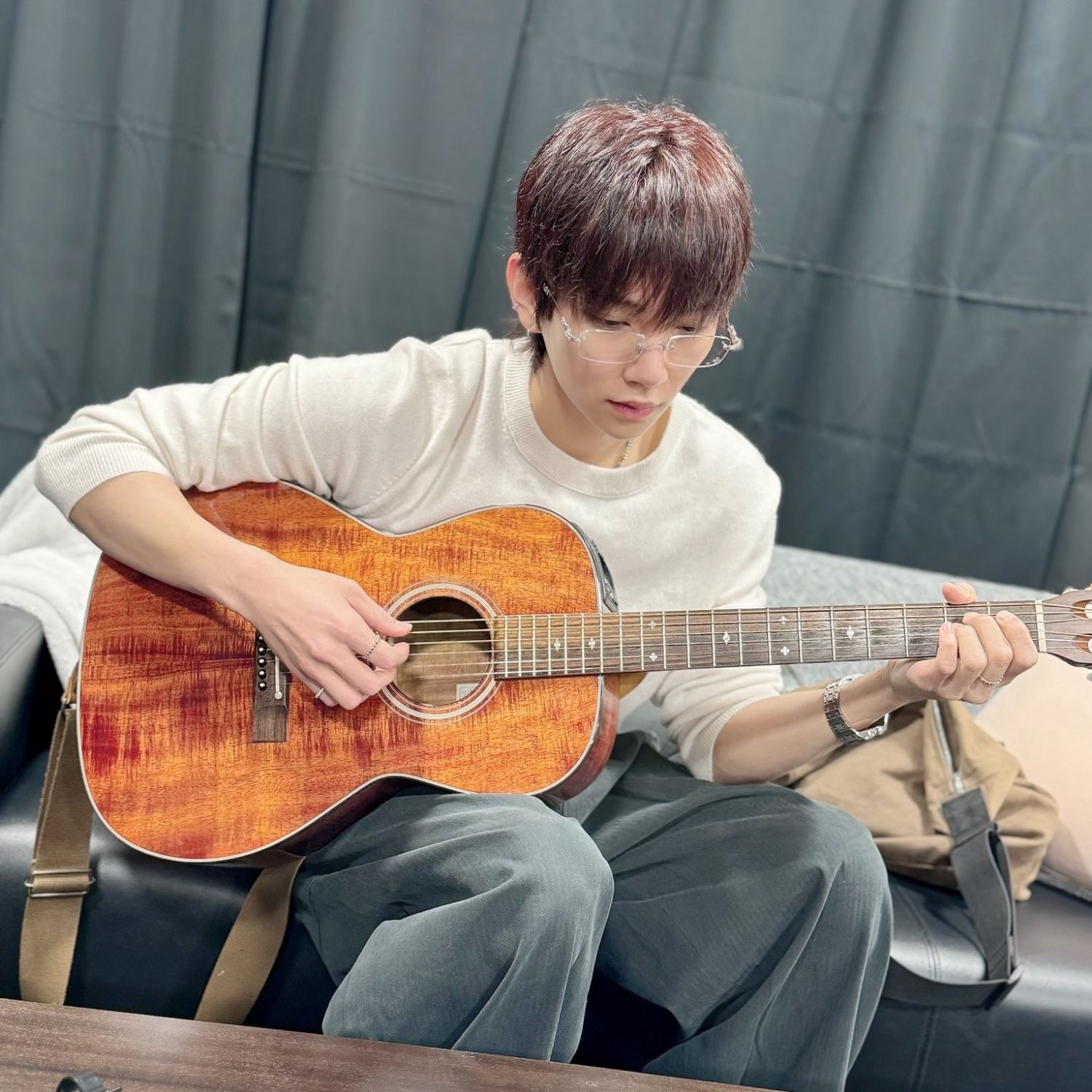 A moment captured by Joshua (SEVENTEEN)'s fan