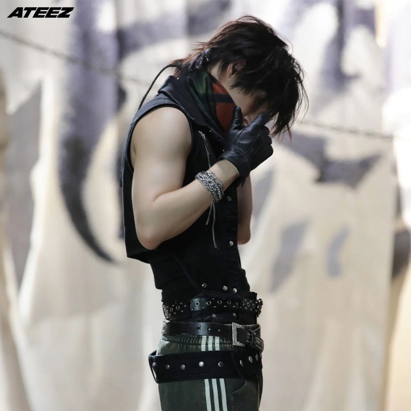 A moment captured by Mingi (ATEEZ)'s fan
