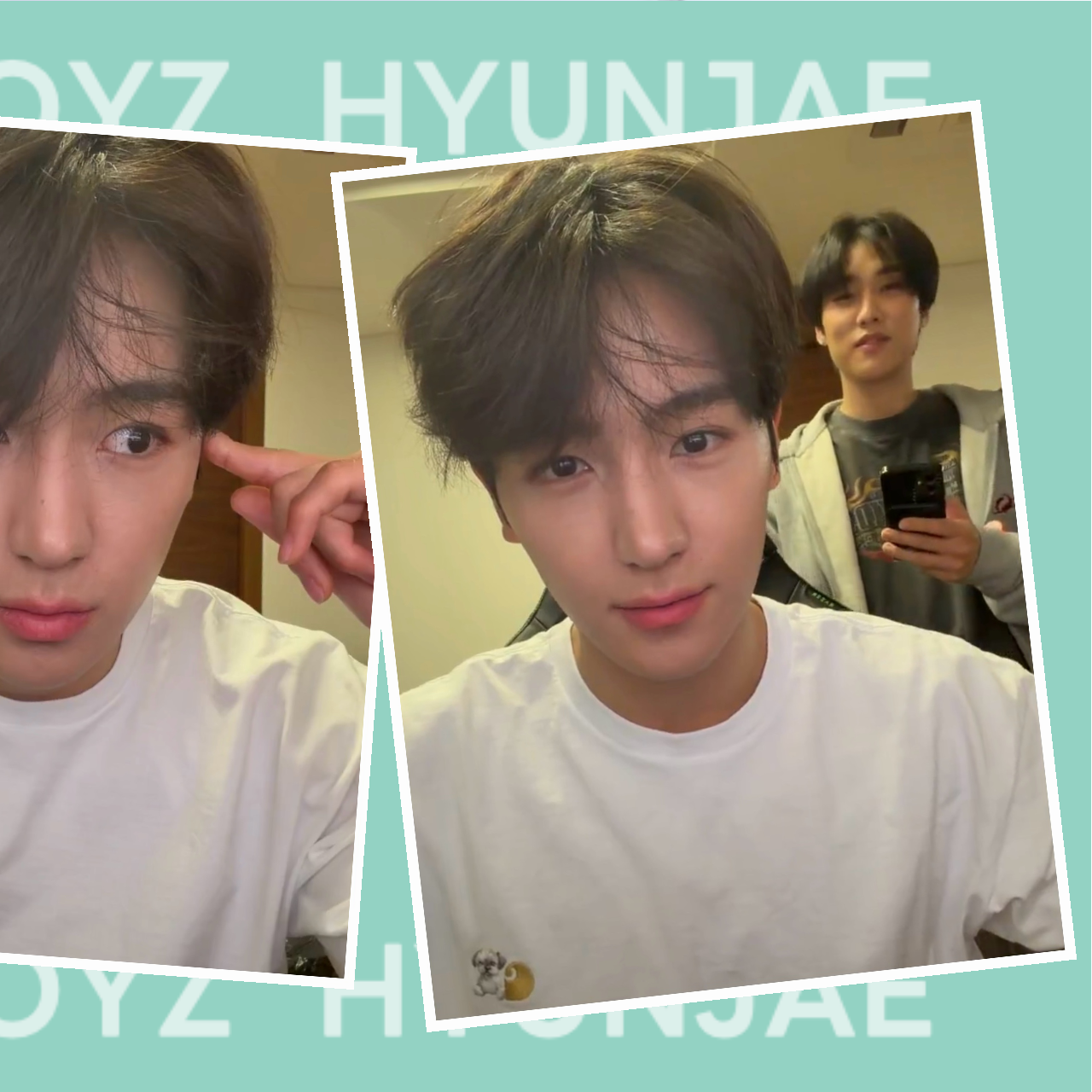 A moment captured by Hyunjae (THE BOYZ)'s fan