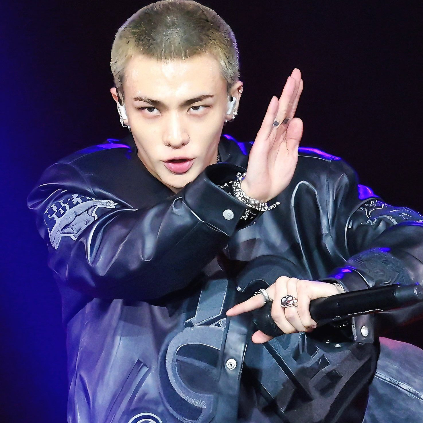 Recent activity shot of Hyunjin (Stray Kids)