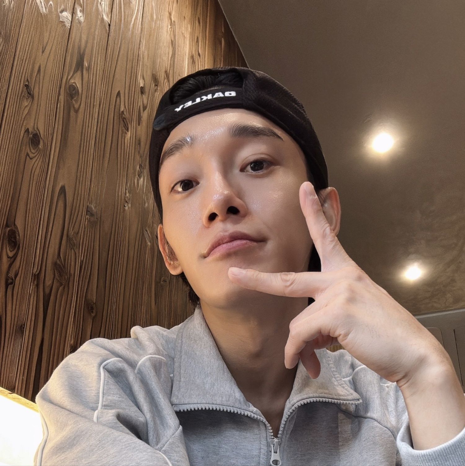Recent activity shot of Chen (EXO)