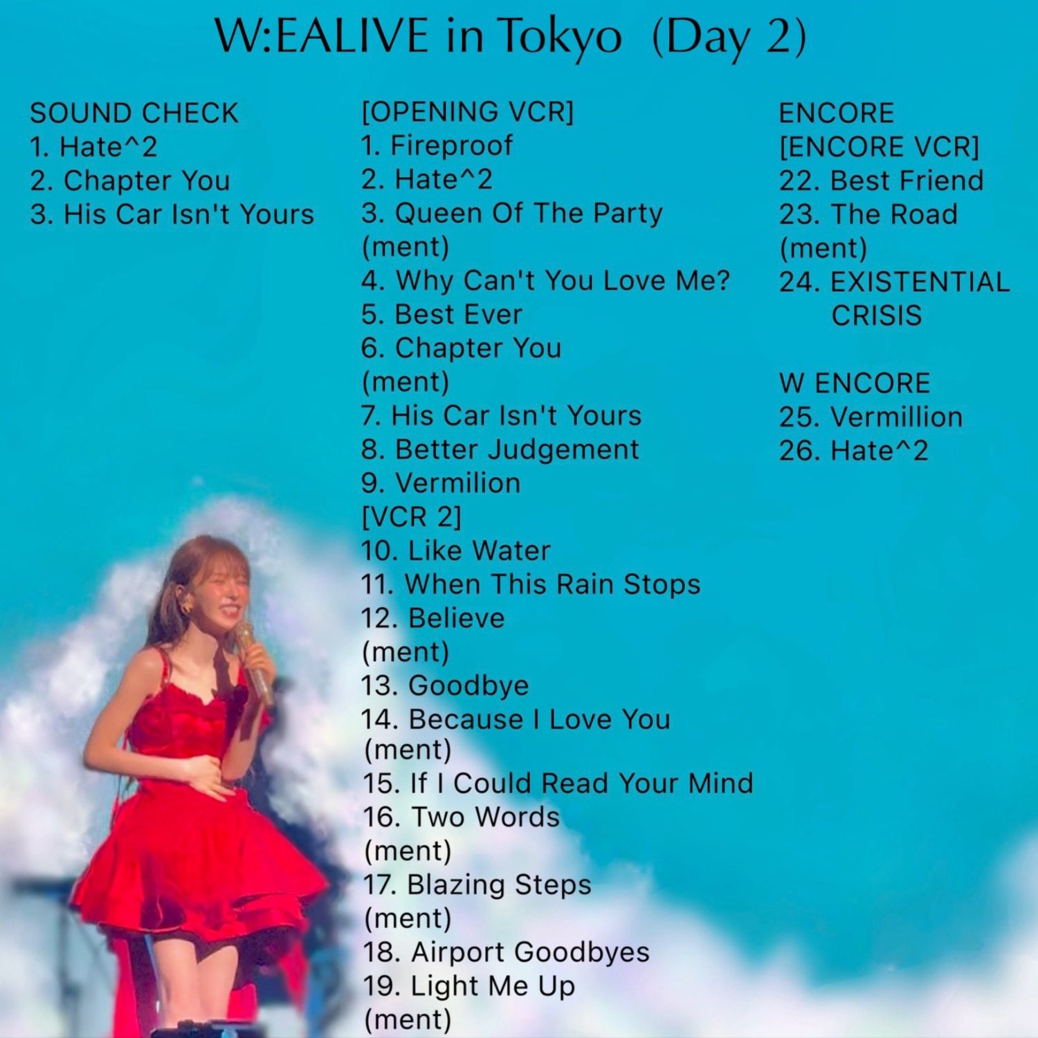 Recent activity shot of Wendy (Red Velvet)