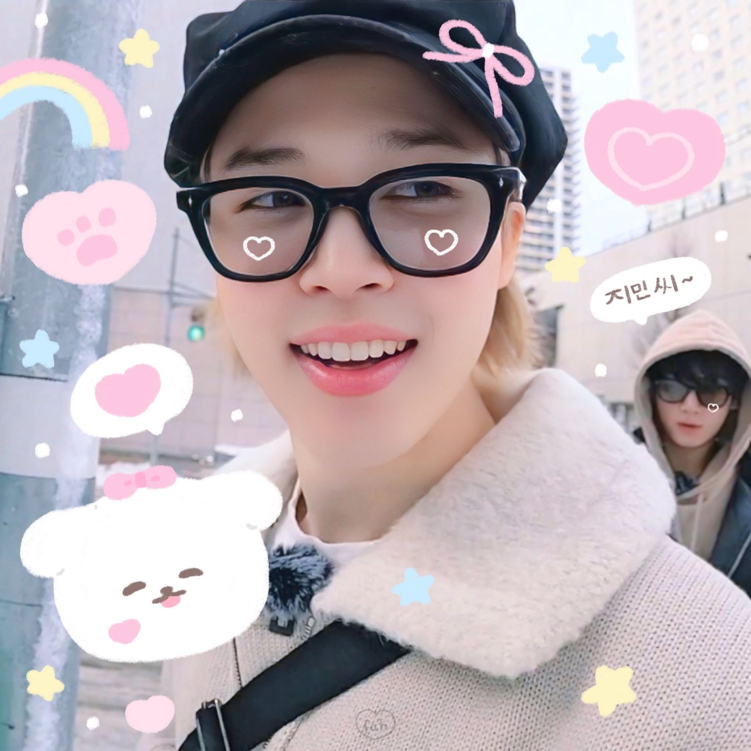 A moment captured by Jimin (BTS)'s fan