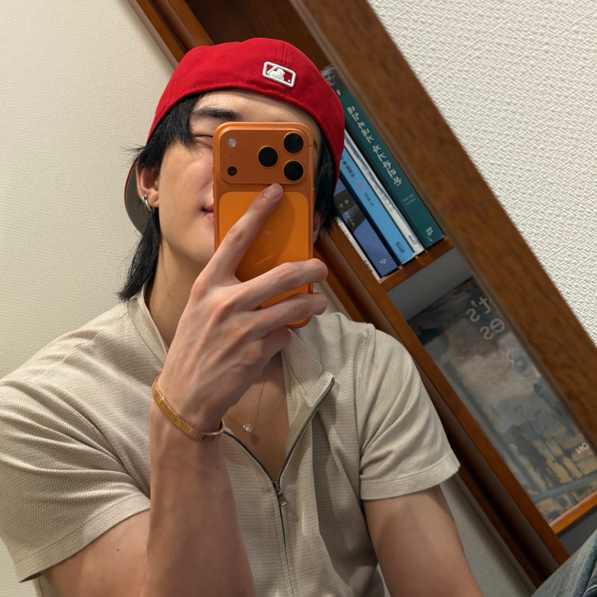 A moment captured by Stray Kids's fan