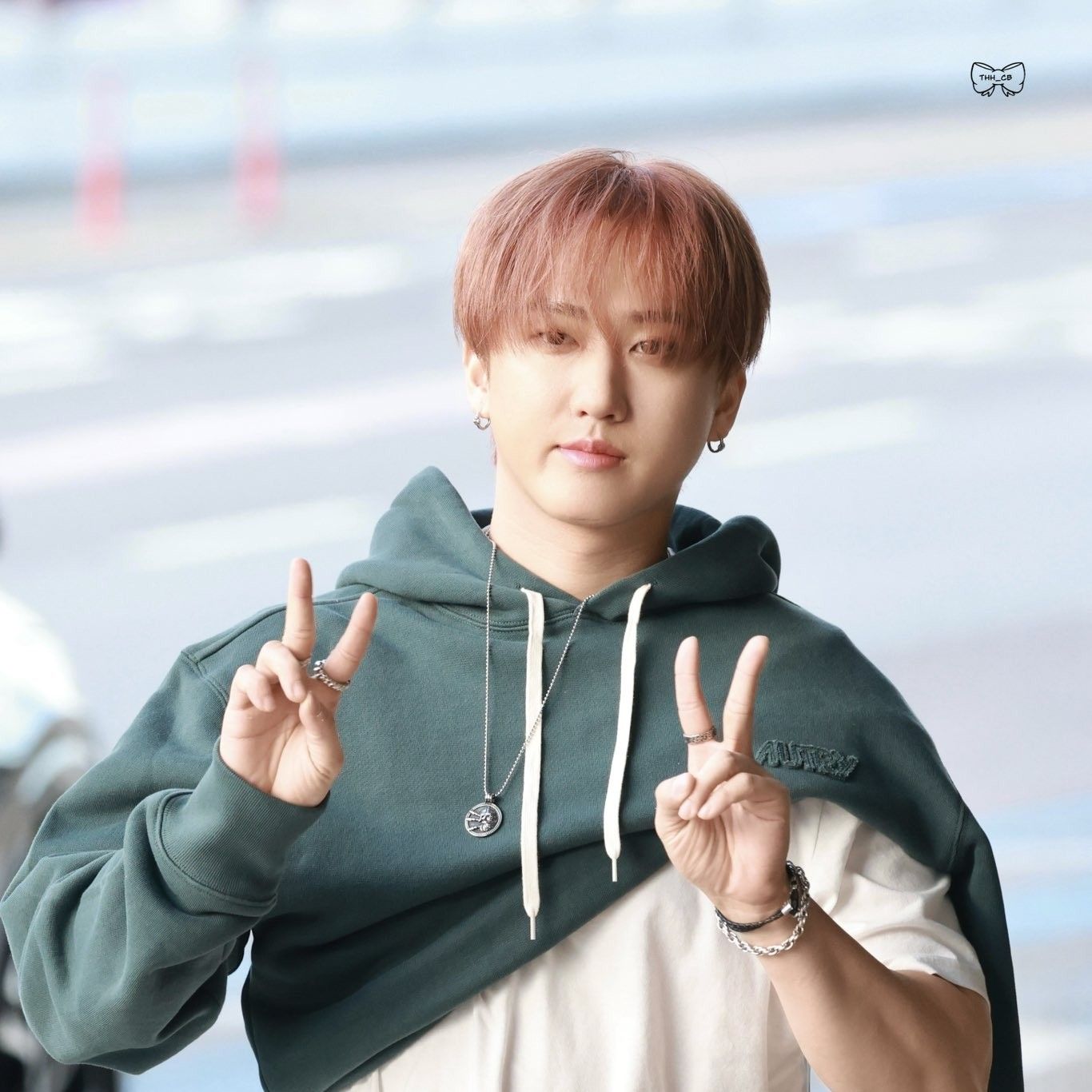 A moment captured by Stray Kids's fan