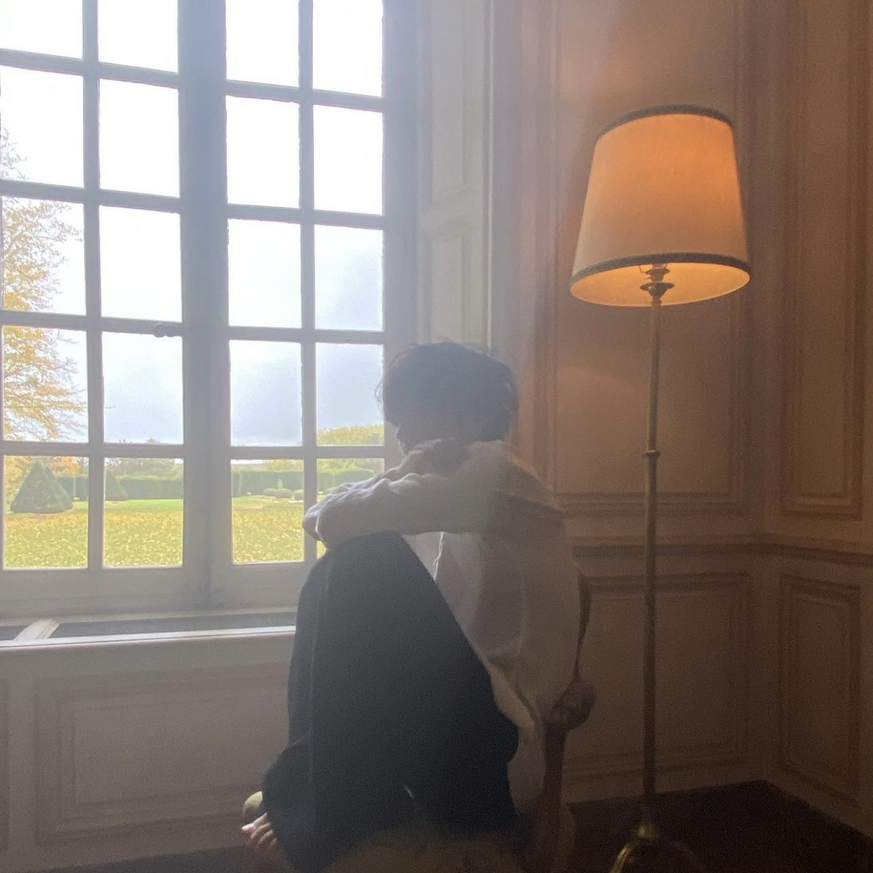 A moment captured by V (BTS)'s fan