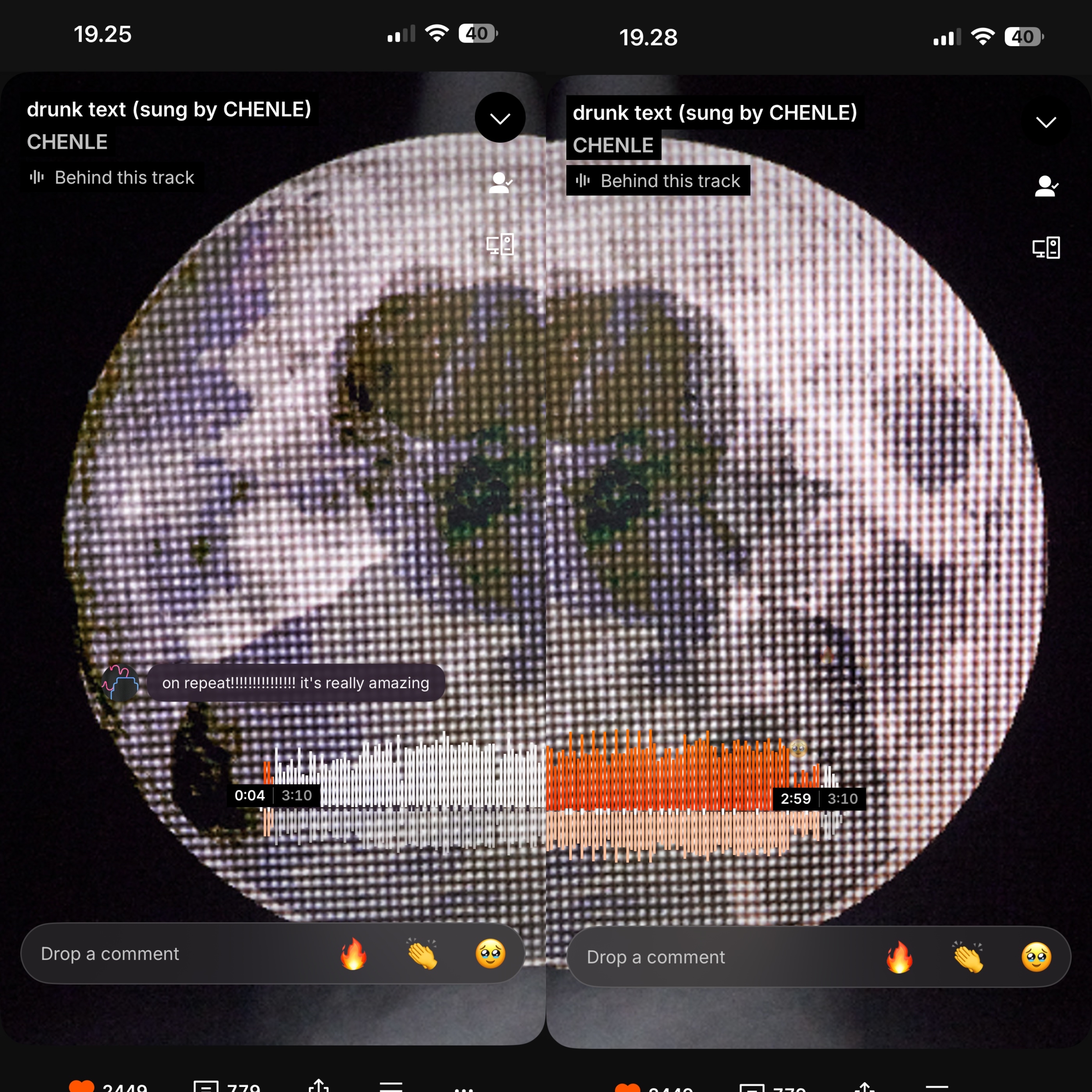 A moment captured by Chenle (NCT DREAM)'s fan