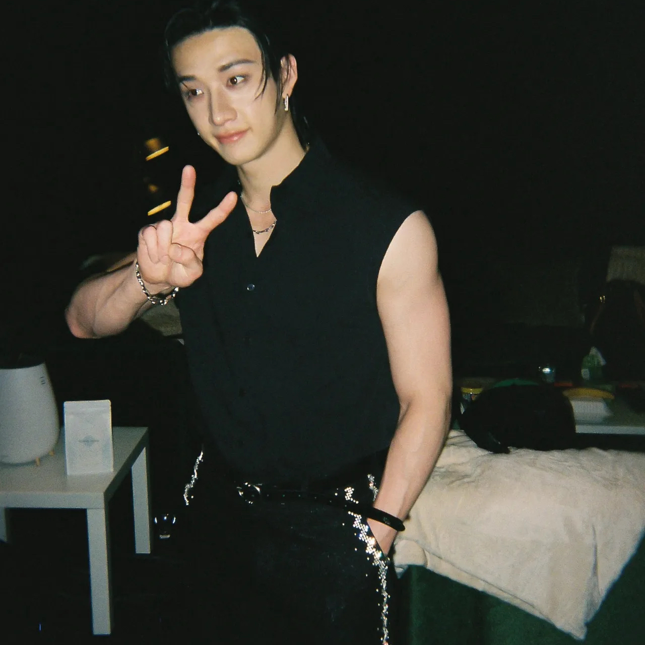 Recent activity shot of Bang Chan (Stray Kids)