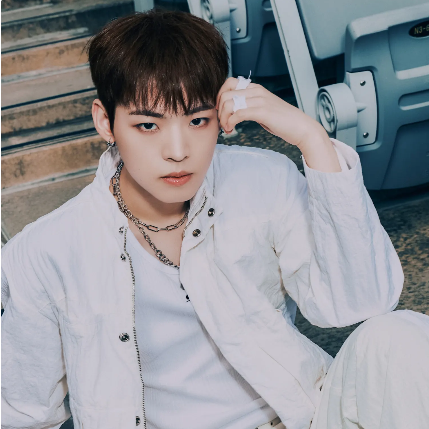 Recent activity shot of Hyojin (ONF)