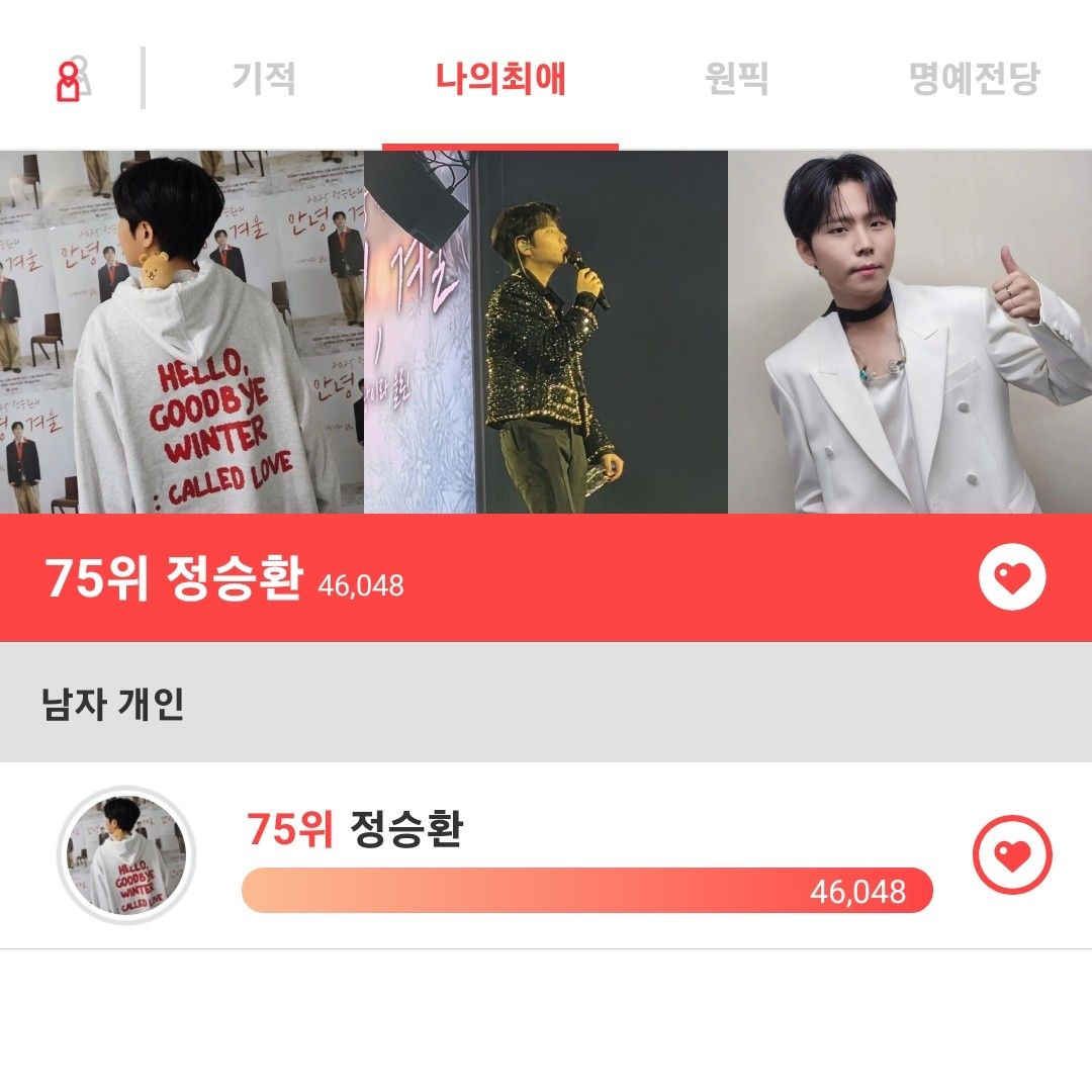 A moment captured by Jung Seunghwan's fan