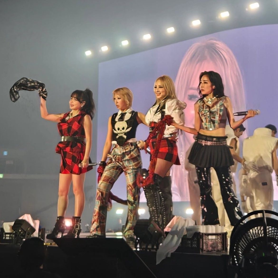 A moment captured by 2NE1's fan