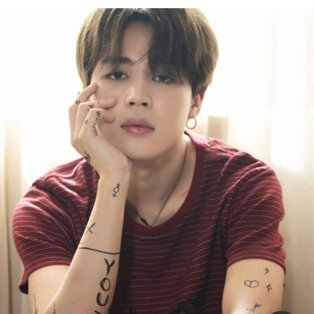 Recent activity shot of Jimin (BTS)