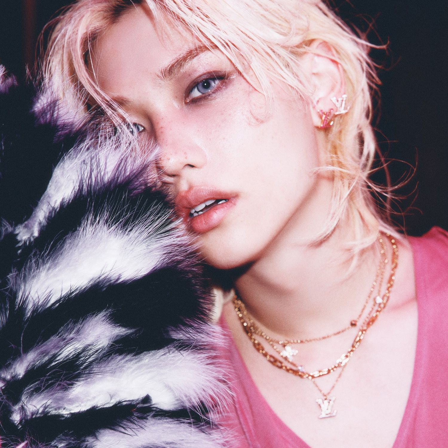 A moment captured by Felix (Stray Kids)'s fan