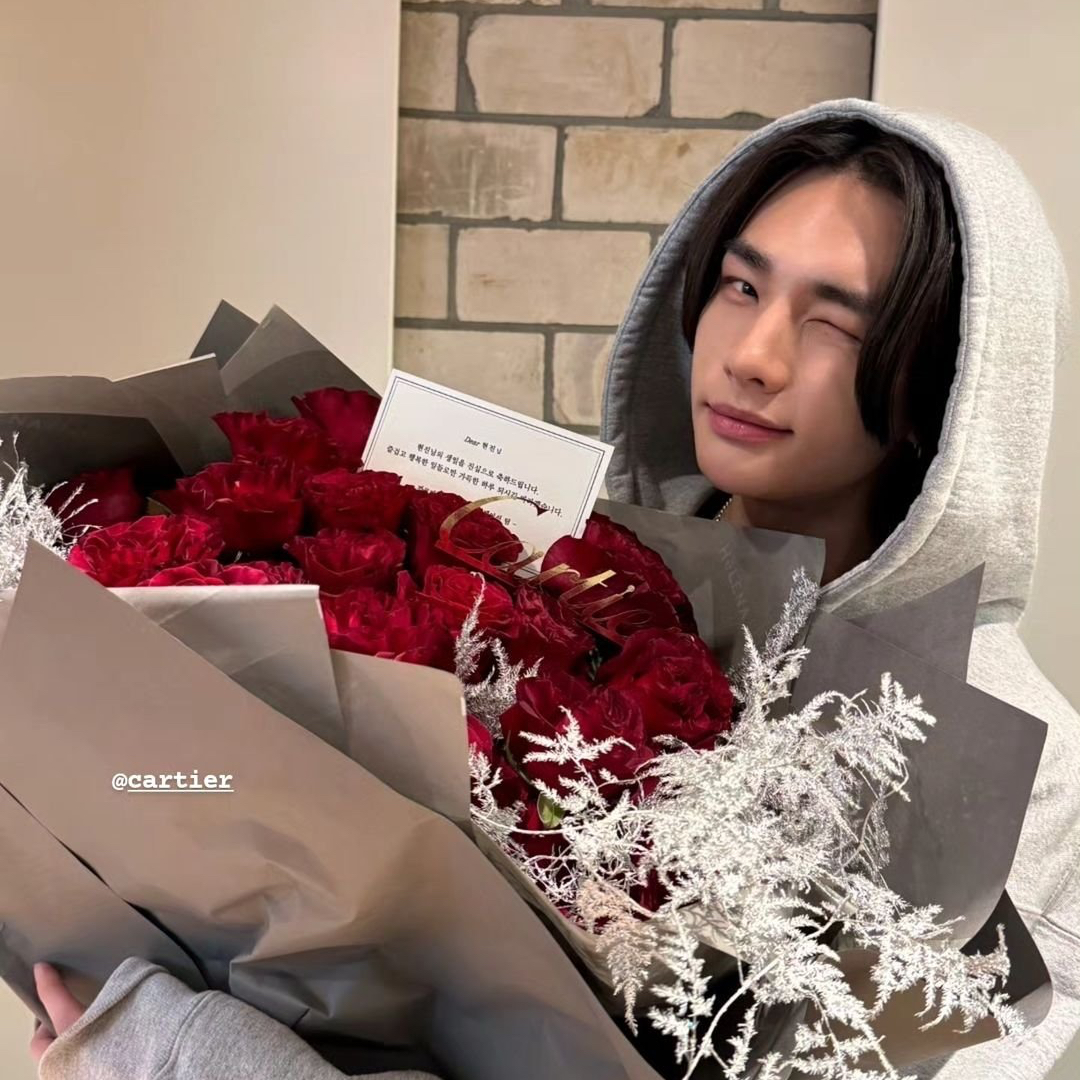 A moment captured by Hyunjin (Stray Kids)'s fan