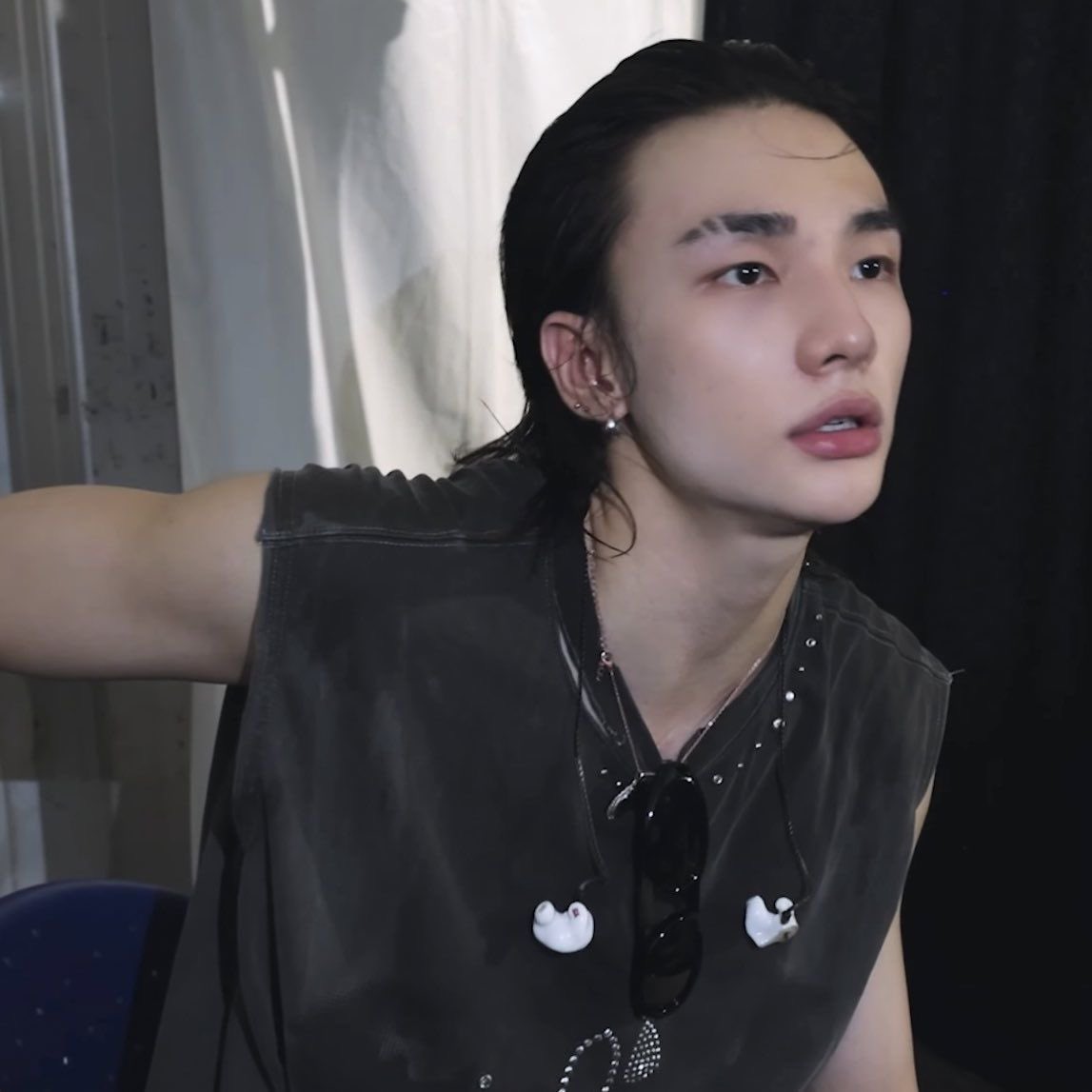 Recent activity shot of Hyunjin (Stray Kids)