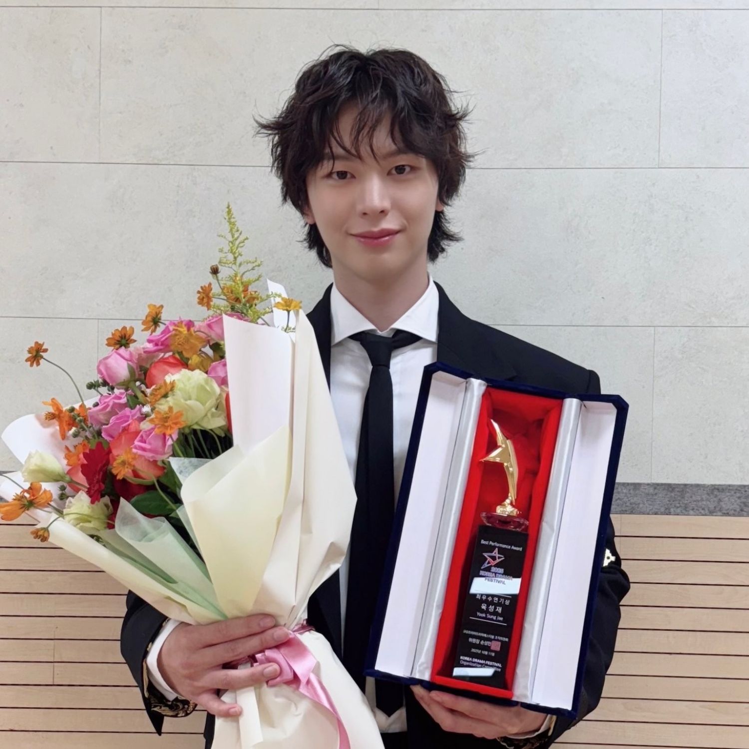 Recent activity shot of Yook Sungjae (BTOB)