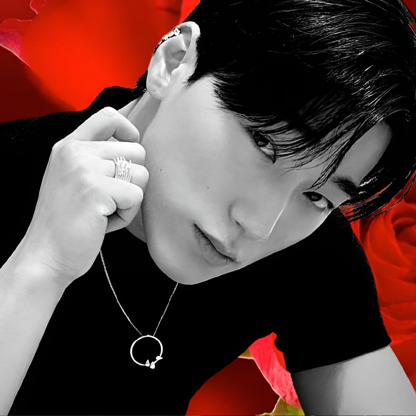 A moment captured by San (ATEEZ)'s fan