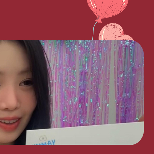 A moment captured by Soojin's fan