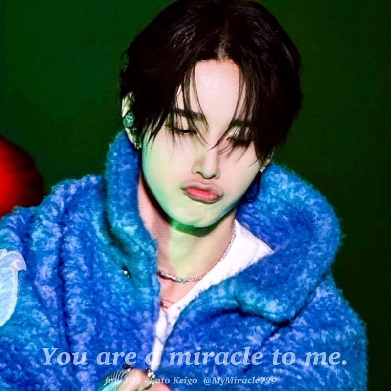 Behind-the-scenes cut of Sato Keigo (JO1)