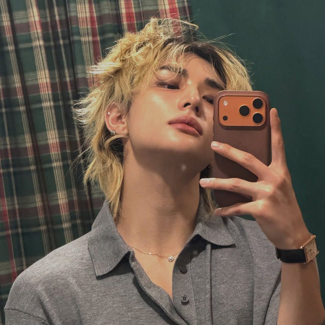 A moment captured by Stray Kids's fan