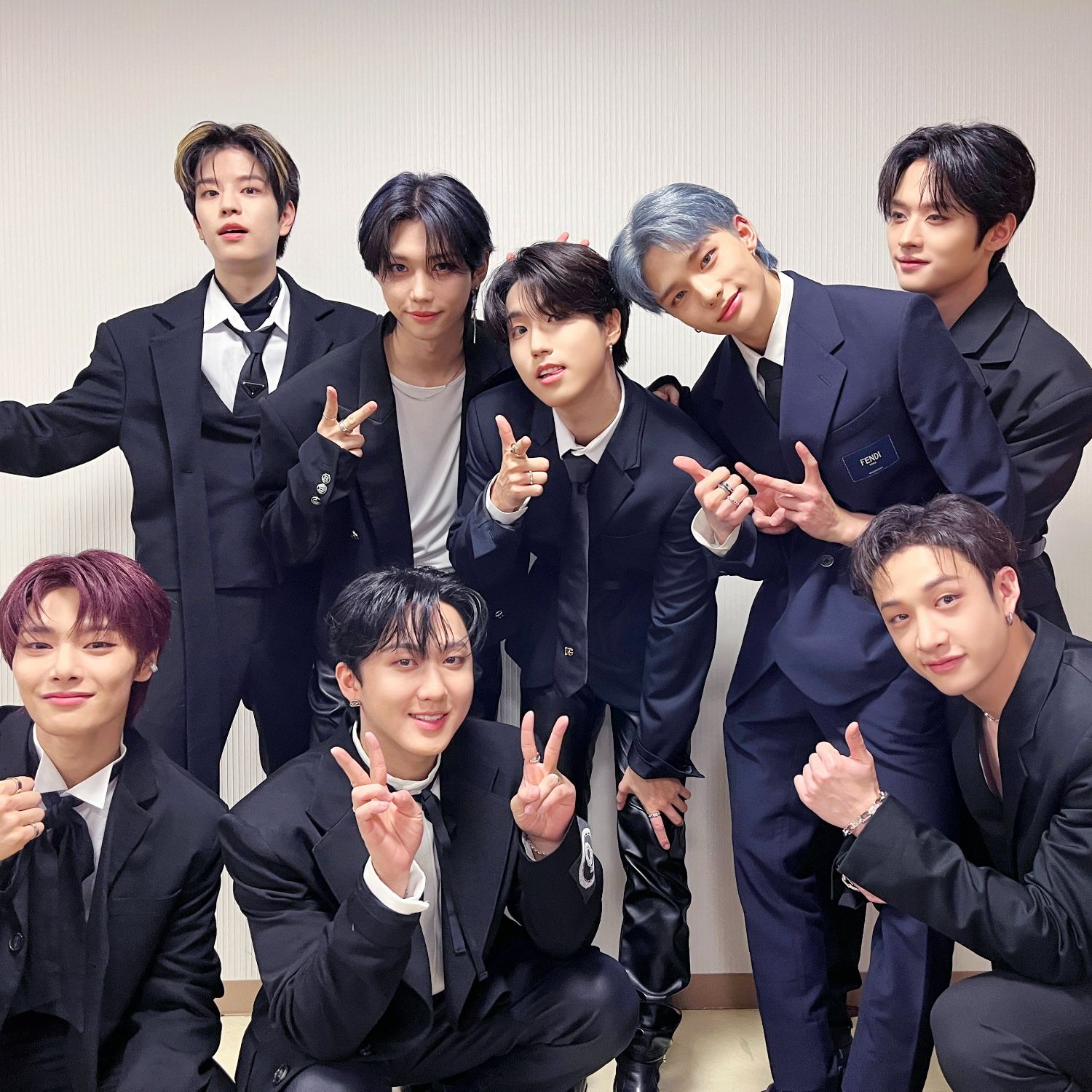 A moment captured by Stray Kids's fan