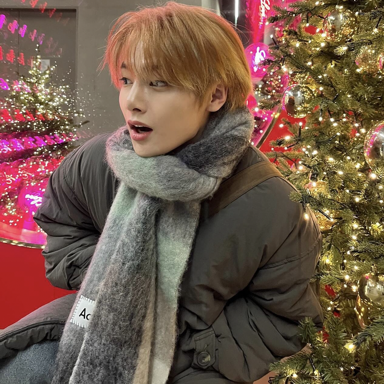 A moment captured by I.N (Stray Kids)'s fan