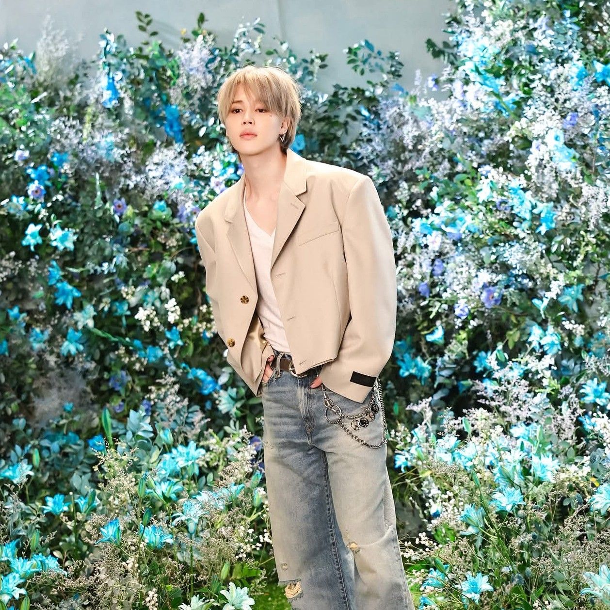 Recent activity shot of Jimin (BTS)