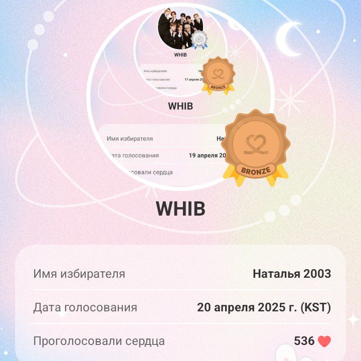 Recent activity shot of WHIB