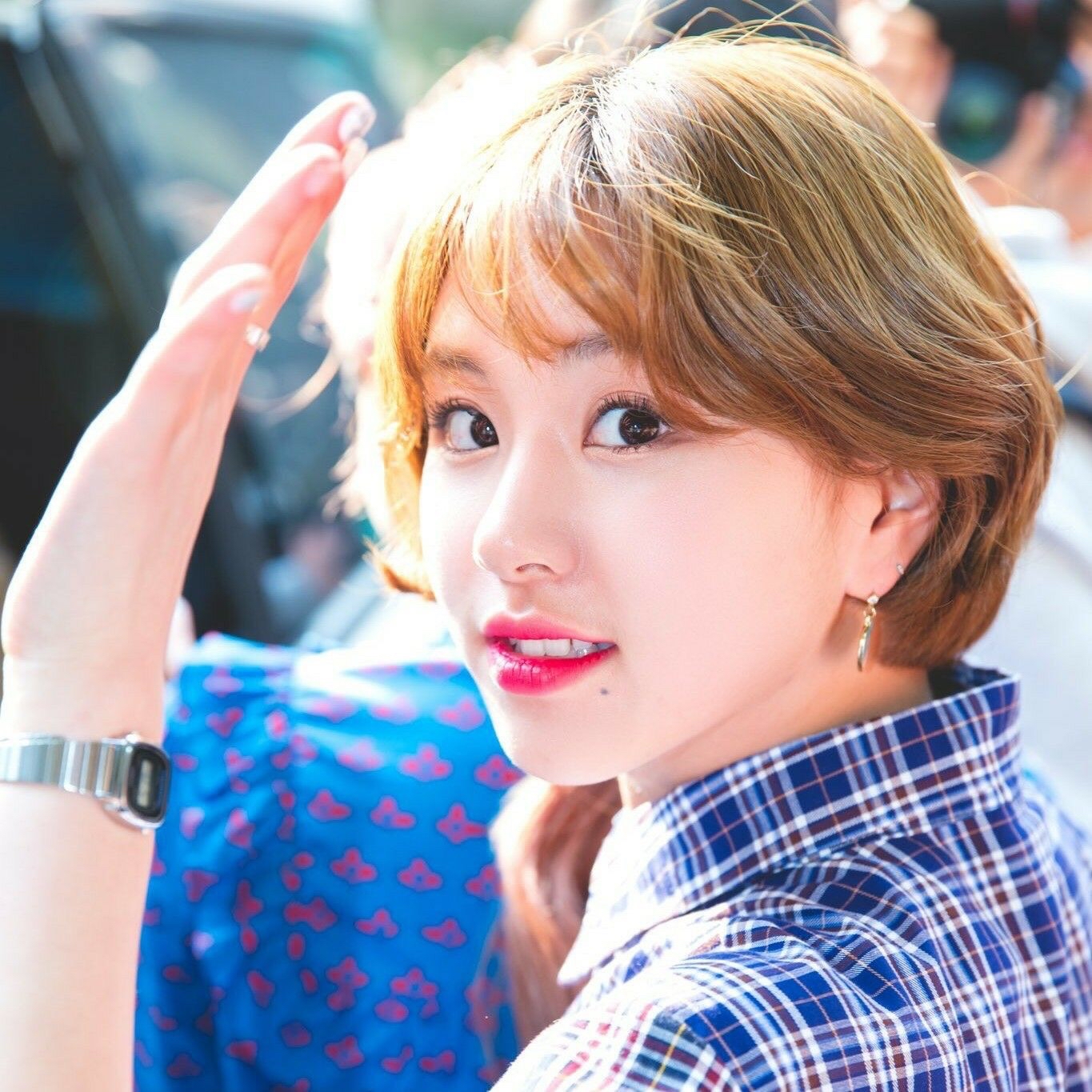 A moment captured by Chaeyoung (TWICE)'s fan