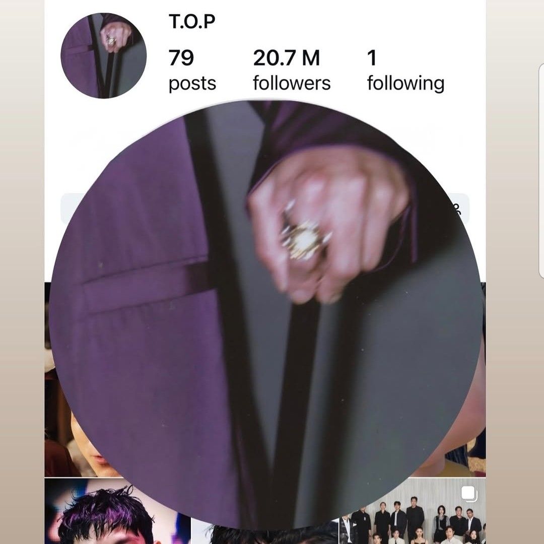 Recent activity shot of T.O.P