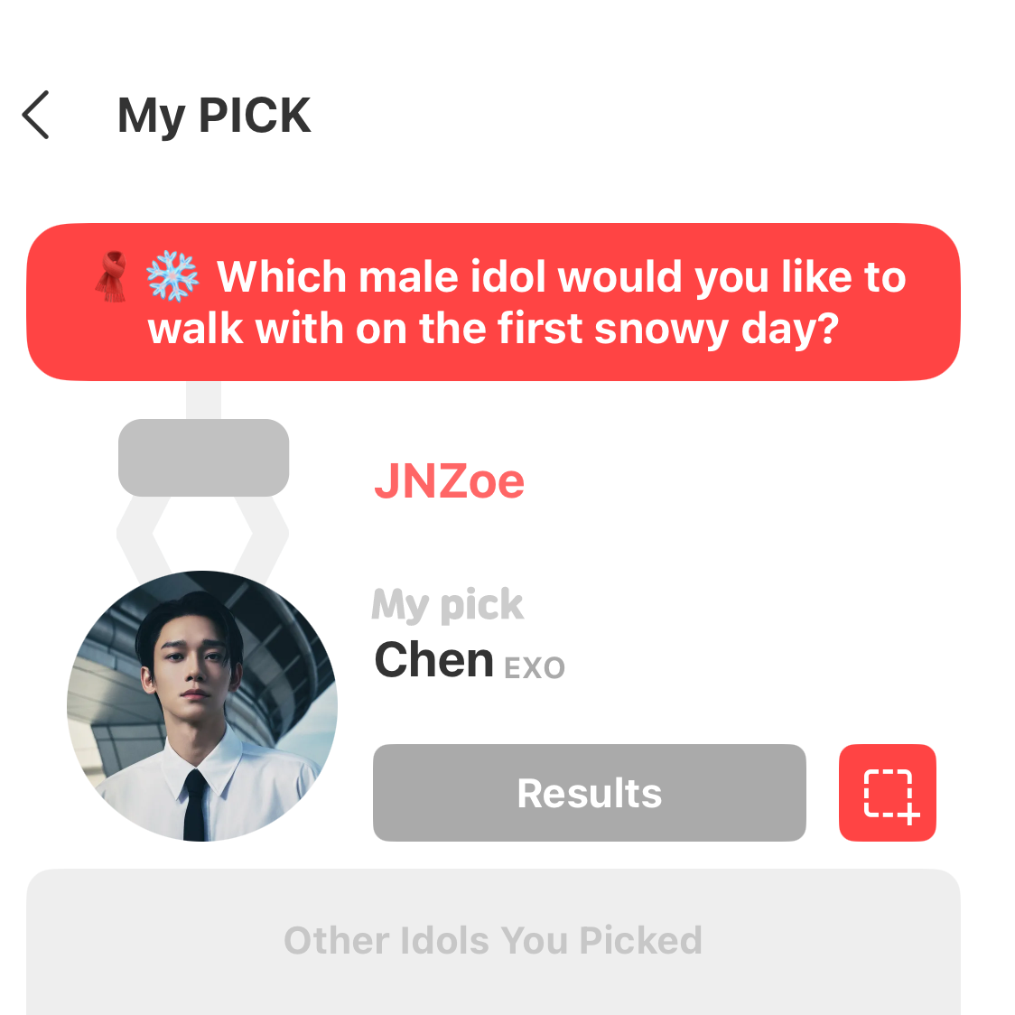 Latest photo of Chen (EXO)