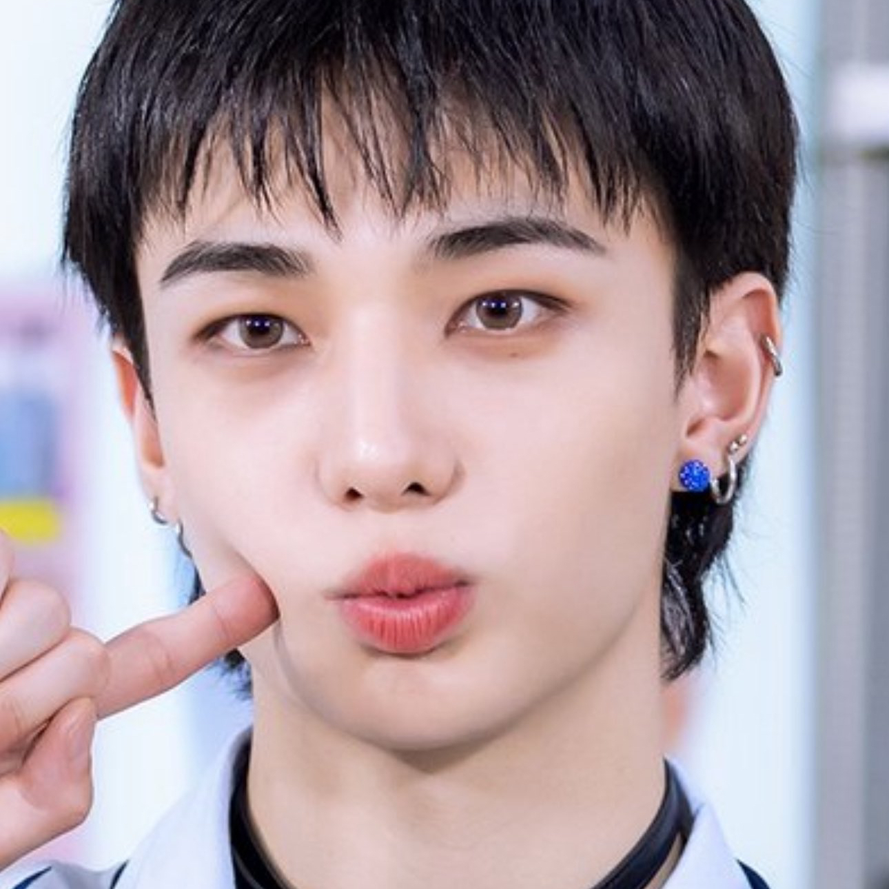 A moment captured by Hyunjin (Stray Kids)'s fan