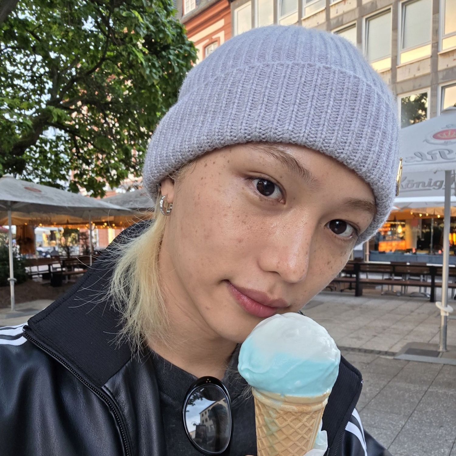 A moment captured by Felix (Stray Kids)'s fan