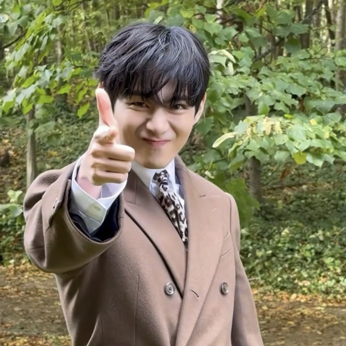 A moment captured by V (BTS)'s fan